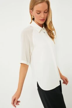 Marella Wool White Cerbero Blouse -Staudes Store eyLnvB54efKmRlQLTzsz3gTVtuvFtlWr 1