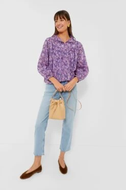Violet Wildflower Organic Emmaline Blouse -Staudes Store fH9ChQFiGbEl1E6hkhp2HYWJplf8Qpff 1