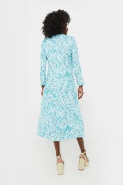 Blue Abstract Hattie Midi Dress -Staudes Store fYcgLhMeUGifCC82PiEoP6ouX30N6dkJ 1