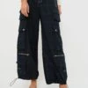 CYNTHIA ROWLEY Blackwatch Plaid Cargo Pants