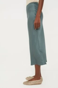 ANINE BING Dark Sage Bar Silk Skirt -Staudes Store hVjJb9SIhHvV1RgGcVnWH0NidjrTHabg 1