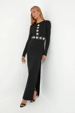 Staud Black Asher Dress