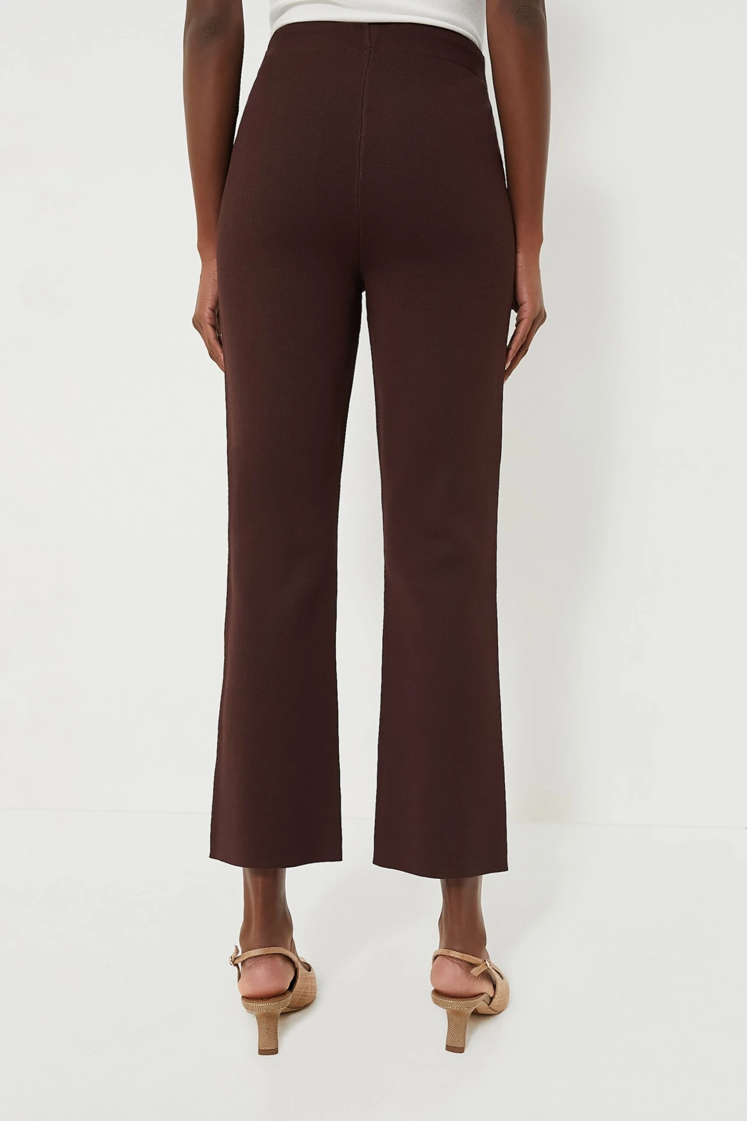 Brown Compression Knit Ashford Pants 4 Brown Compression Knit Ashford Pants - Image 4