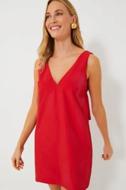 Red Bow Bella Mini Dress -Staudes Store j9GNVKCFsR2JnOlXajOKBuIANVMANNVJ 1