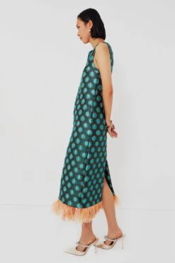 Jacquard Winter Sun Column Dress With Feathers -Staudes Store jmhXr4n0zneZbSezzaunByTI9B90AEs9 1