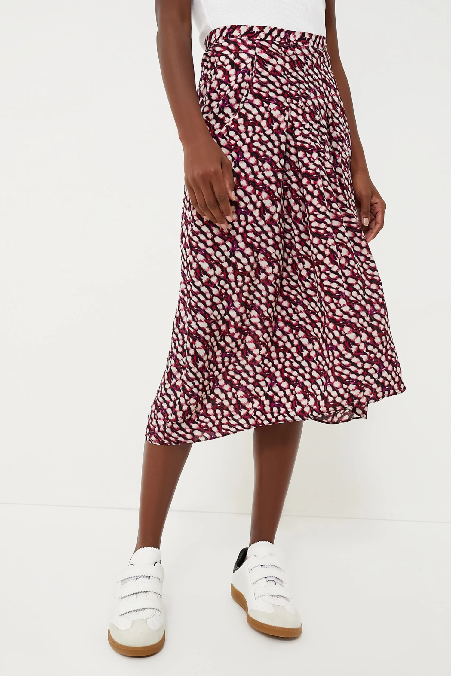 Isabel Marant Etoile Raspberry Eolia Skirt 1 Isabel Marant Etoile Raspberry Eolia Skirt