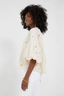 Tan Embroidered Blooms Blouse -Staudes Store kKCoGA17P2GmAEwGw2w57wQxDhvQEVXz 1