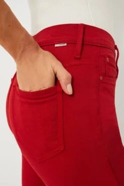 MOTHER Haute Red High Waisted Weekender Skimp -Staudes Store nYQe05ZANJXk6LSG5byc6iv8sM1MGmhd 1