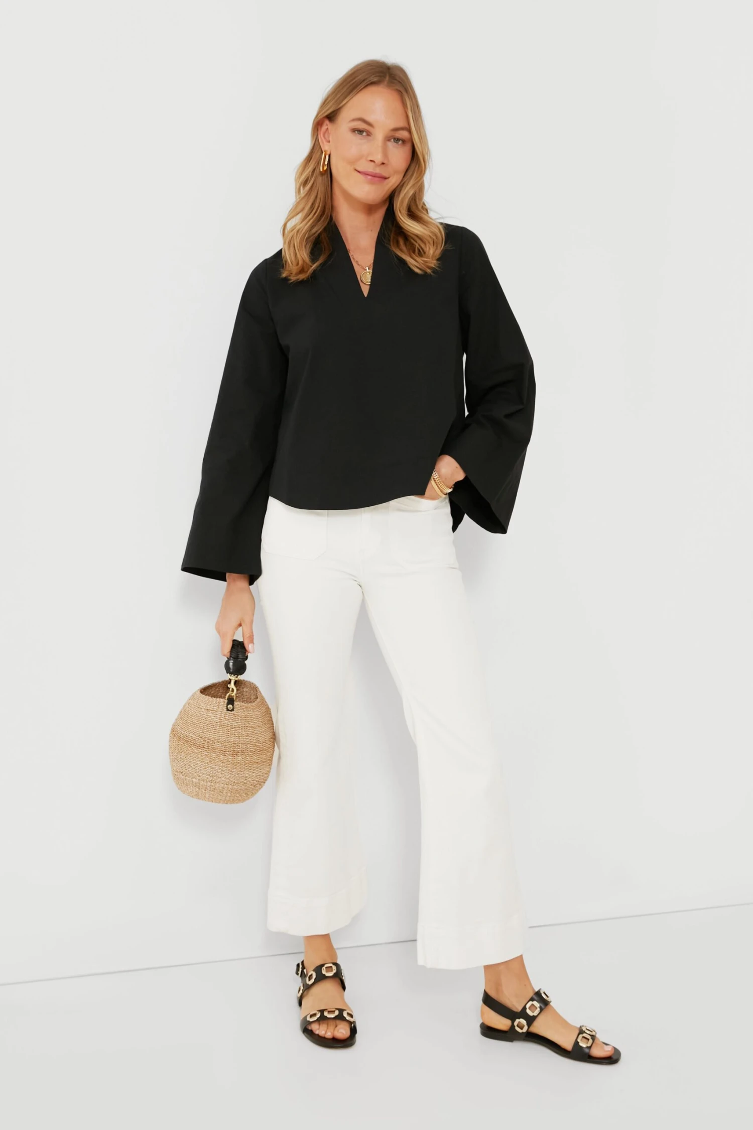 Black Norella Blouse 2 Black Norella Blouse - Image 2