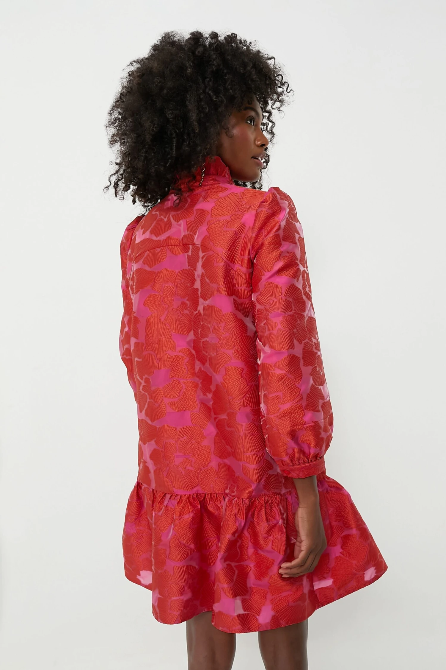 Red Fil Coupe Palmerston Dress 4 Red Fil Coupe Palmerston Dress - Image 4