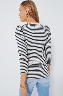 Navy Striped Vesty Long Sleeve Crewneck -Staudes Store pmIwQGZXexwxyoeWfifKDoXSrbnu7b7i 1