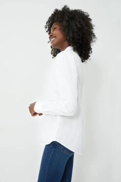 White Puffed Shoulder Shirt -Staudes Store sWdF8BisJ1RADhFhdCrEZkf5p6rVBI9M 1