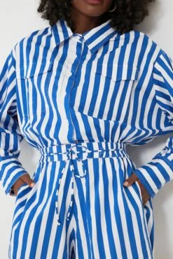 Bayou Stripe Cobalt Isole Playsuit -Staudes Store suafNf6FhU2rQiRpVNhIzavQnqRzeltO 1