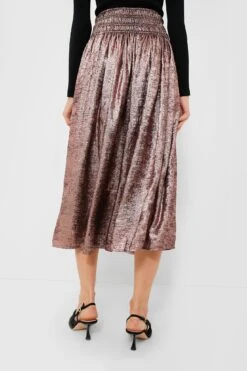 Rose Gold The Viola Skirt -Staudes Store tJrdFJ4z9PgDUIdmkzqO2F0UNlahcBc3 1