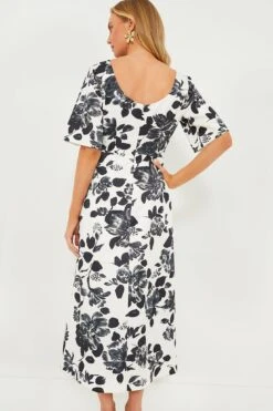 Black Flowers On Ivory Kora Rounded Twill Dress -Staudes Store uiyF0odtI5tx4GXGszNak9gQaydWD2Qe 1
