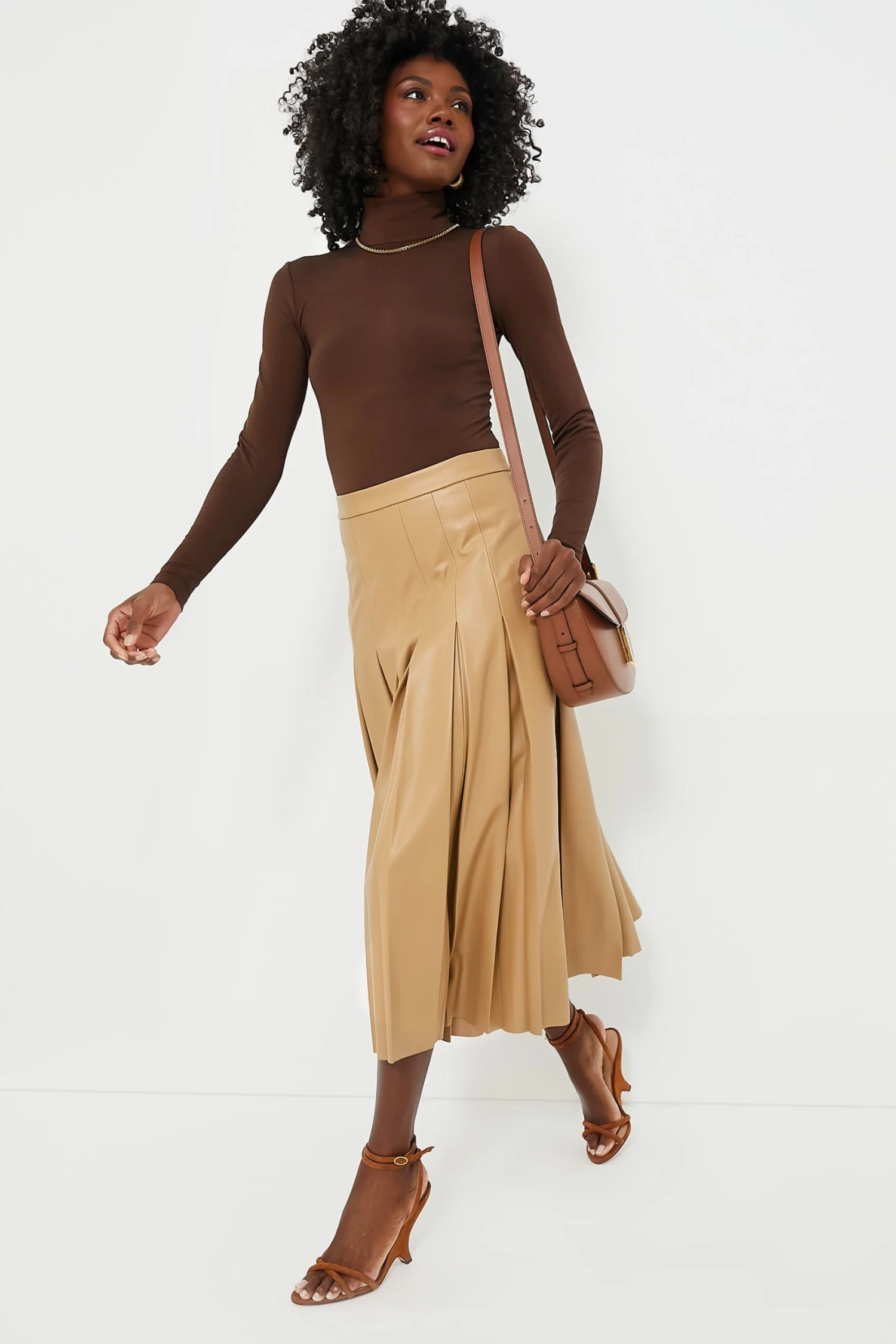 Veronica Beard Khaki Herson Skirt 2 Veronica Beard Khaki Herson Skirt - Image 2
