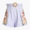 Zimmermann Blue Palm Lexi Tuck Short