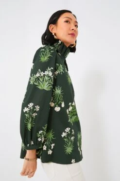 Viridian Stamped Bouquets Bouvier Blouse -Staudes Store vzD5N6uznVr4IJ0rohBlwO7cZ6mvNxiu 1