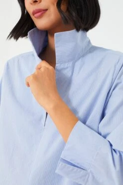 Blue Sullivan Stand Collar Blouse -Staudes Store wGfGDwspokQ6IioV3GF5dYRrJZcvl4eJ 1