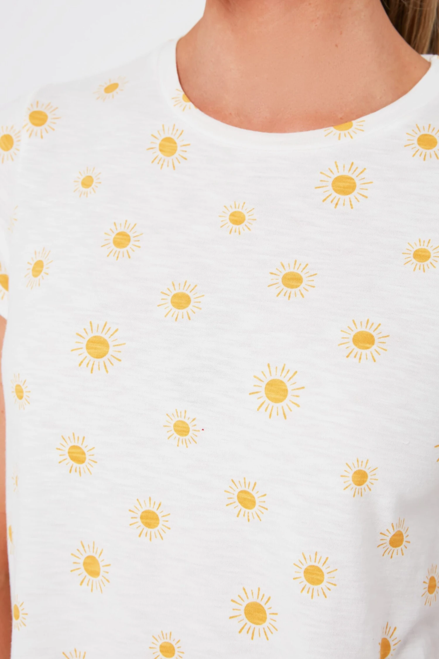 Marine Layer Gold Sun Print Swing Crew Tee 5 Marine Layer Gold Sun Print Swing Crew Tee - Image 5