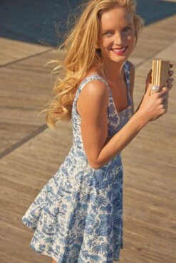 Staud Blue Toile Mini Wells Dress 11 Staud Blue Toile Mini Wells Dress -Staudes Store xkFVDIpbJLHosGyFYzUkInddfqGAF9zY 1