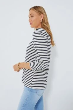Navy Striped Vesty Long Sleeve Crewneck -Staudes Store y6EXhwtpqNTYOI6WZqrLRZWdyi32LDp2 1