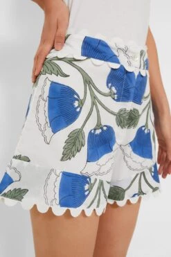 White And Klein Blue High Waist Shorts With Bellflower Block Print 12 White And Klein Blue High Waist Shorts With Bellflower Block Print -Staudes Store yEmNYRAtIQXHp056lV3vnlzOKOliUsgt 1