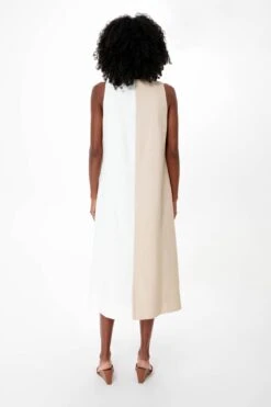 White And Tan Sallie Dress -Staudes Store ybnP9IyLjk7VvteC1jIebh4BdKPd6baA 1