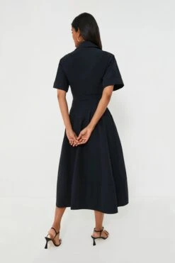 Midnight Deanna Short Sleeve Belted Midi Dress -Staudes Store ylfwPpTTALTRJcP97KWHpyfBjhjdUnzH 1